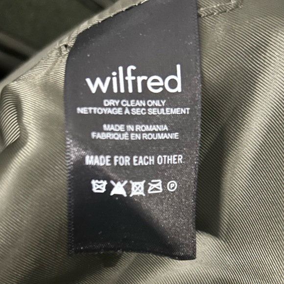 Wilfred -The Only Wool Cashmere Coat- Olive Green - Picture 8 of 10